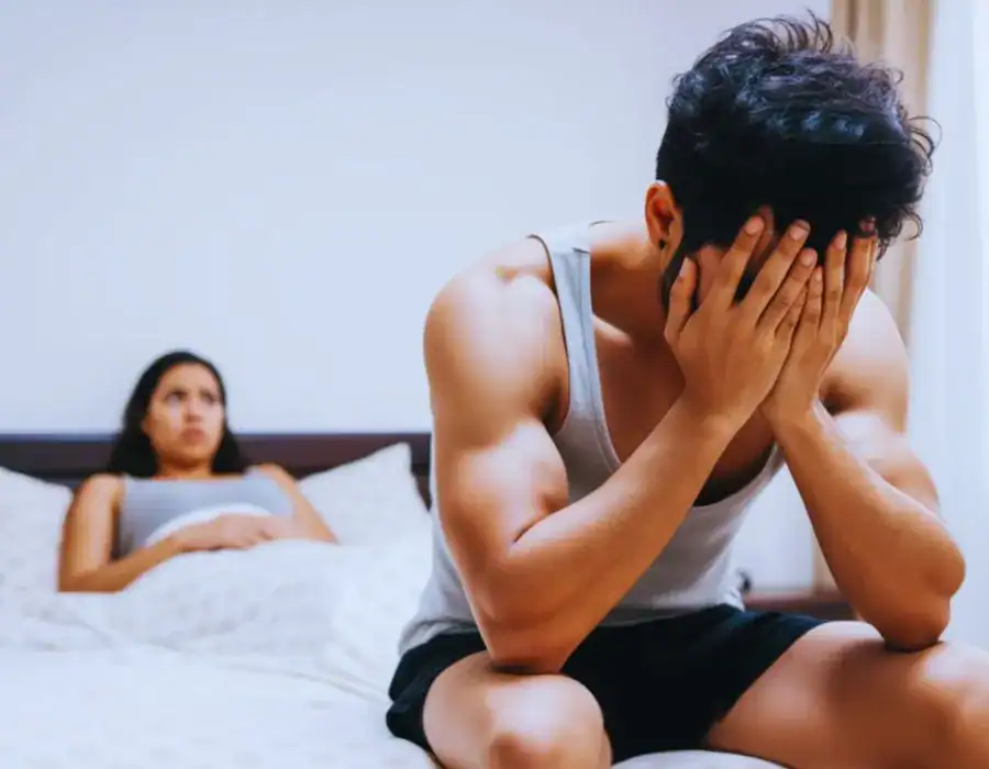 Image of upset man in need of erectile dysfunction treatment Rutland